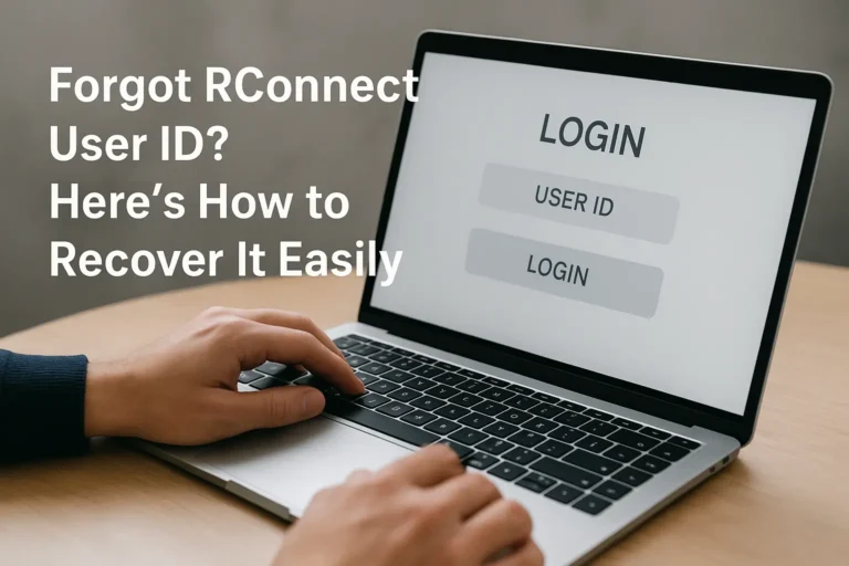 Forgot RConnect User ID? Here’s How to Recover It Easily